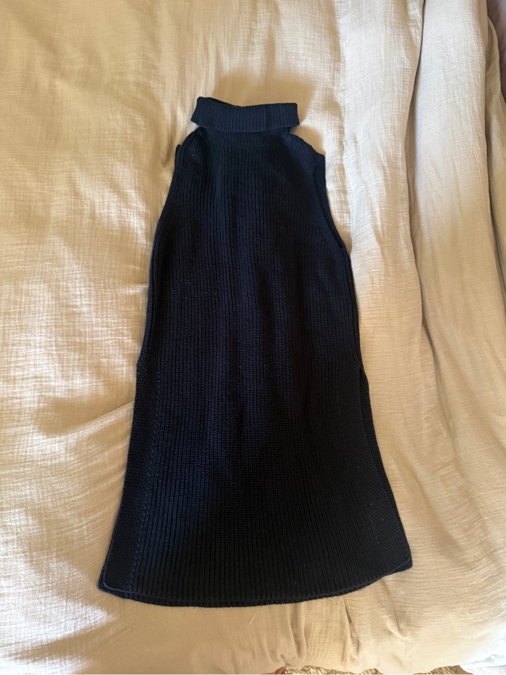 Pendleton Black Sleeveless Tunic Sweater Dress